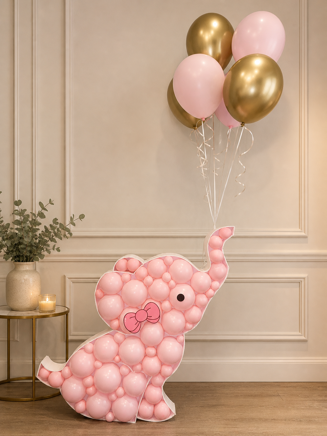 Baby Elephant Balloon Mosaic