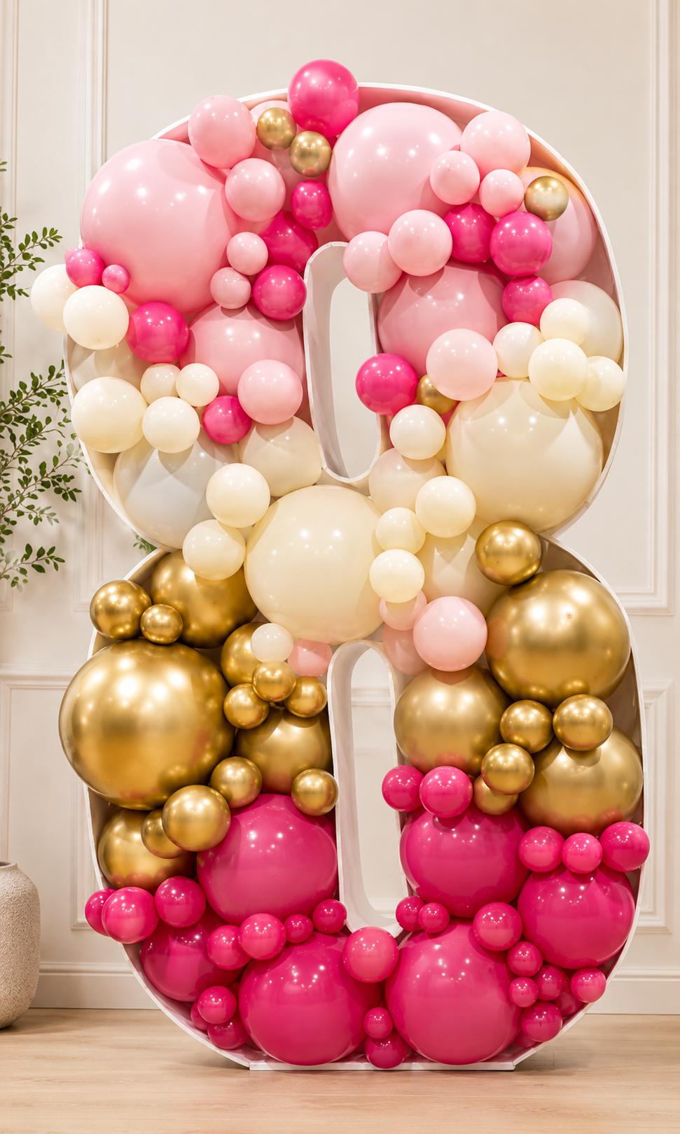 Luxe Number Balloon Mosaic 2