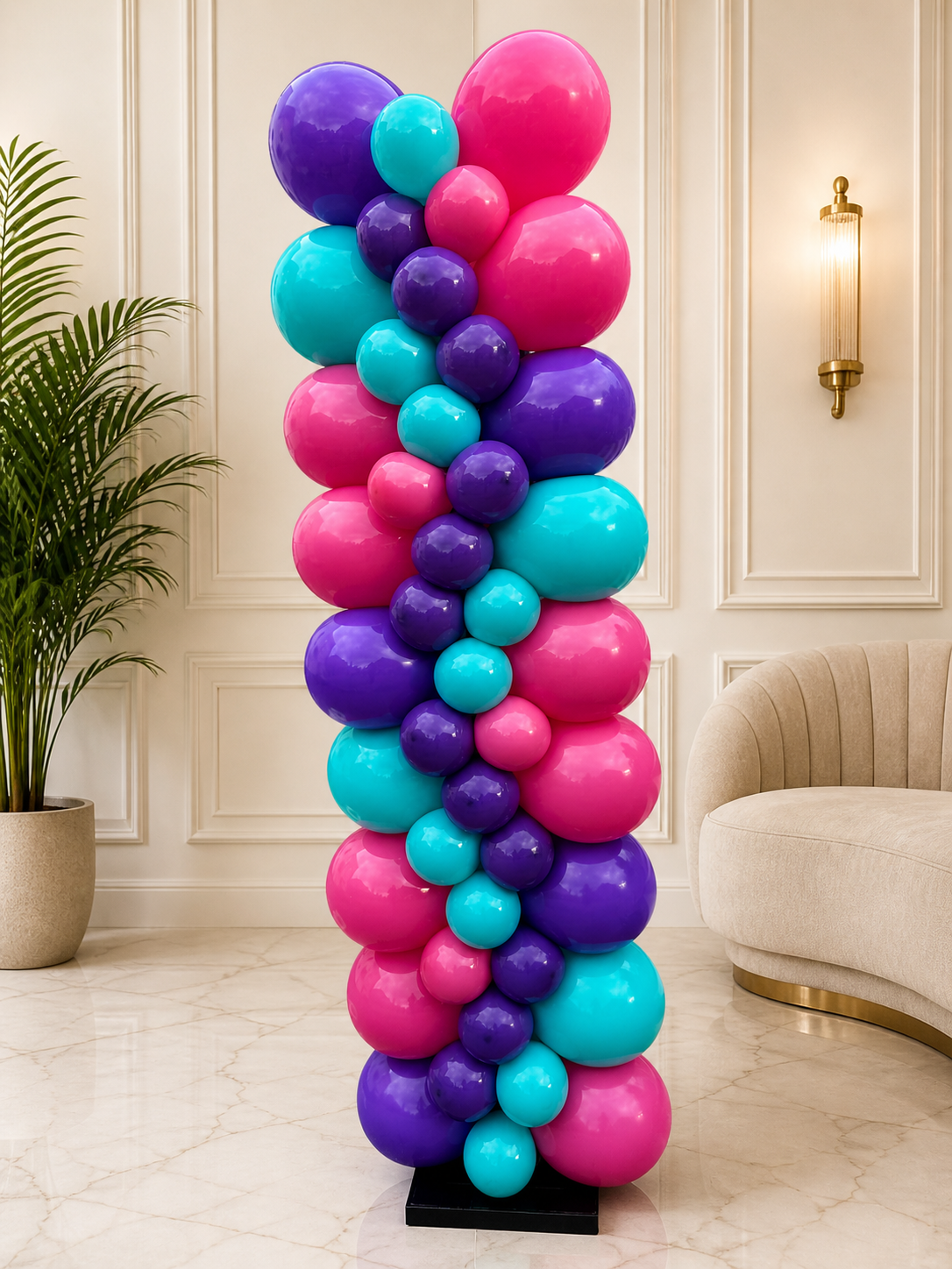 Modern Pop Luxe Balloon Column