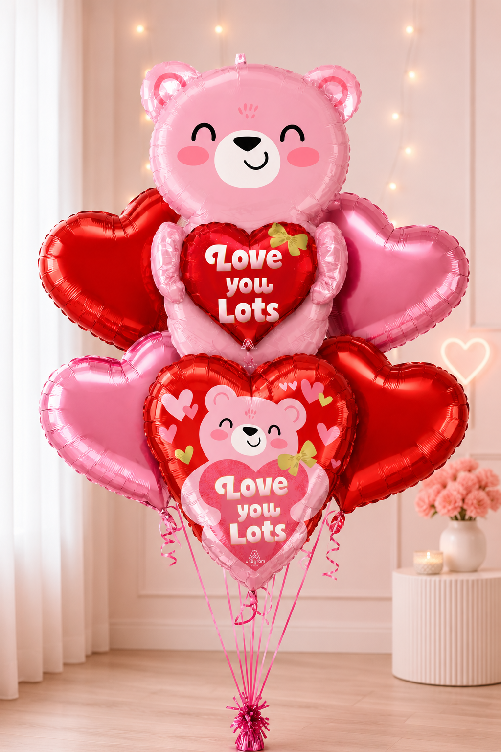Love You Blush Bear Valentine's Day