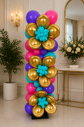 Floral Luxe Balloon Column
